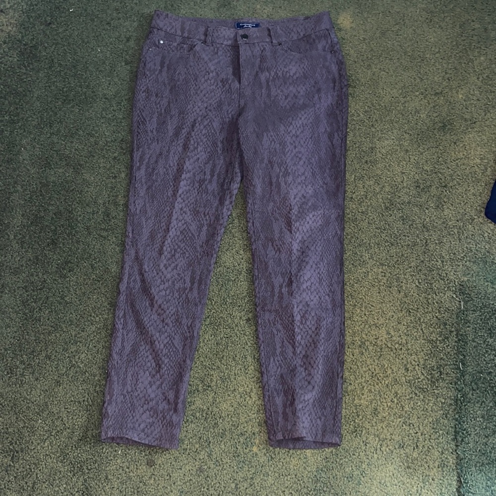 Charter club snake skin blue and black pants